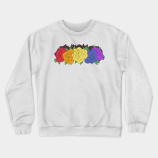 Gay Pride Flower Crown Crewneck Sweatshirt